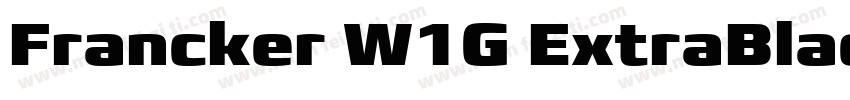 Francker W1G ExtraBlack字体转换